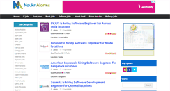 Desktop Screenshot of naukrialarms.com